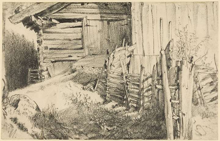 The Side of a Mountain Farmhouse